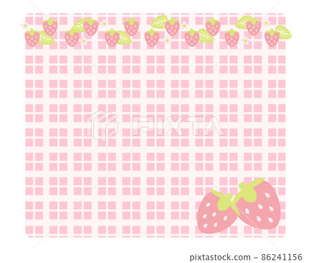 草莓花、葉子和水果的框架 草莓花、葉子和水果的框架 86241156