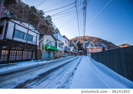 Oku-Nikko winter townscape Oku-Nikko winter townscape 86241893