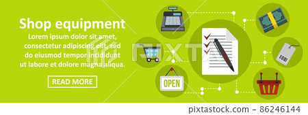 Shop equipment banner horizontal concept Shop equipment banner horizontal concept 86246144