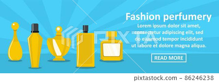 Fashion perfumery banner horizontal concept 86246238