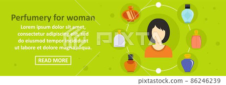 Perfumery for woman banner horizontal concept Perfumery for woman banner horizontal concept 86246239