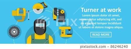Turner at work banner horizontal concept 86246240