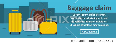Baggage claim banner horizontal concept Baggage claim banner horizontal concept 86246303