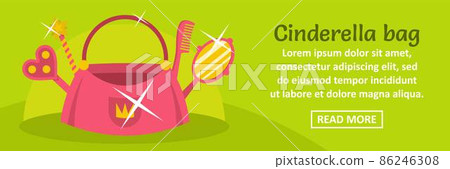 Cinderella bag banner horizontal concept Cinderella bag banner horizontal concept 86246308