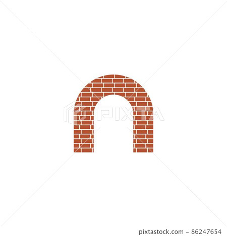 Brick bridge illustration 86247654