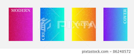 Vector halftone cover design templates. Layout set for covers of books, albums, notebooks, reports, magazines. Dot halftone gradient effect, modern abstract design. Planner and diary cover for print. Vector halftone cover design templates. Layout set for covers of books, albums, notebooks, reports, magazines. Dot halftone gradient effect, modern abstract design. Planner and diary cover for print. 86248572