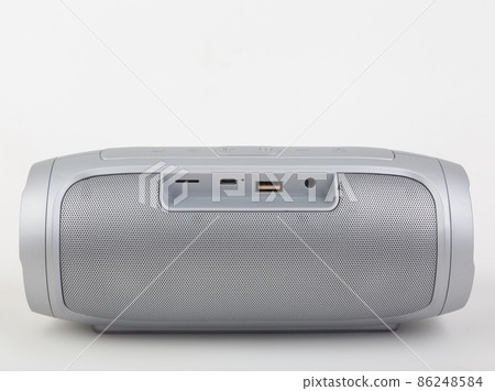 silver modern music boombox portable bluetooth speaker silver modern music boombox portable bluetooth speaker 86248584