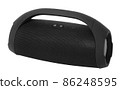 black modern music boombox portable bluetooth speaker 86248595