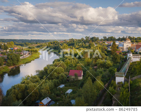 summer travel to Russia, Torzhok city. 86249785