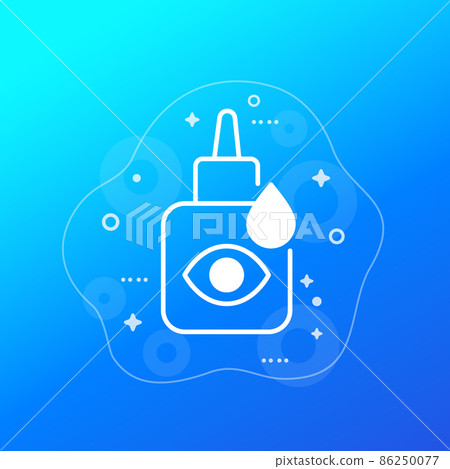 Eye drop bottle vector icon Eye drop bottle vector icon 86250077