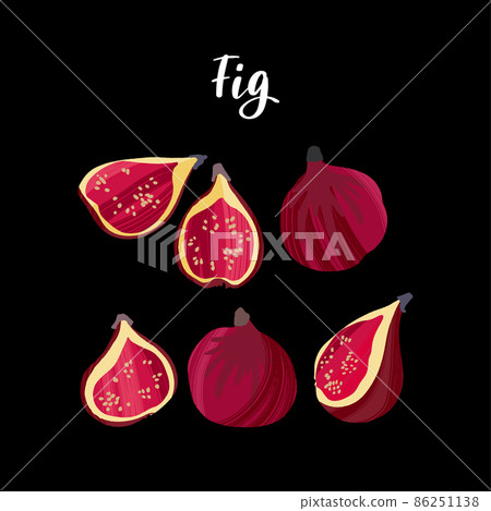Fresh tasty fig whole and cut. Healthy nutrition product. Fresh tasty fig whole and cut. Healthy nutrition product. 86251138
