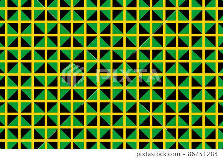 Geometric pattern in the colors of the national flag of Jamaica. The colors of Jamaica. Geometric pattern in the colors of the national flag of Jamaica. The colors of Jamaica. 86251283