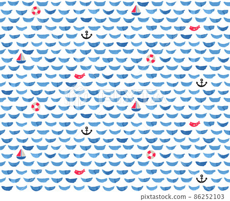 Sea pattern-1 repeat pattern Sea pattern-1 repeat pattern 86252103