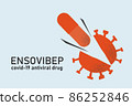 ensovibep covid-19 antiviral drug. Ensovibep capsule breaks covid-19 virus 86252846