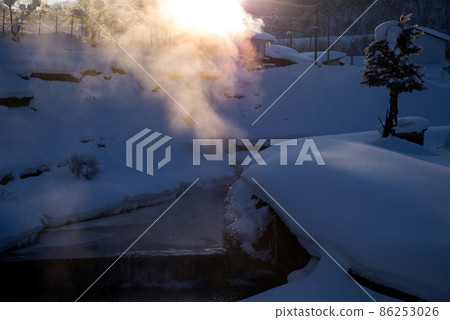 [Diamond dust] The sun pillar begins to appear in Mumaya 86253026