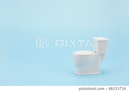 廁所圖像微型白色馬桶 廁所圖像微型白色馬桶 86253716