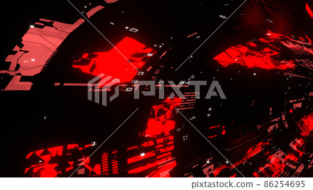 Cyberspace VJ Tunnel Machine Space 科幻紅【還有另外一個Ver】 86254695