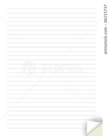 Paper with flipped edges - Stock Illustration [86255737] - PIXTA