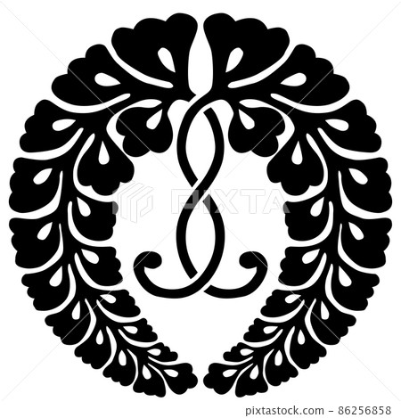 家族徽章 矢量 日式 86256858