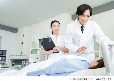 Hospital medical ICU doctor doctor nurse hospitalization 86256935