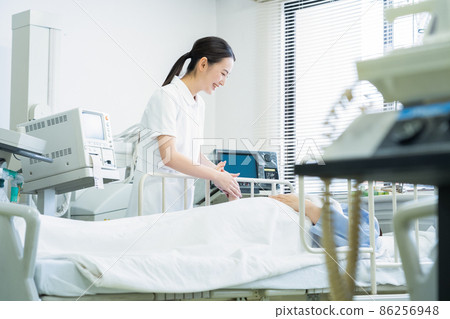 Hospital medical ICU doctor doctor nurse hospitalization 86256948