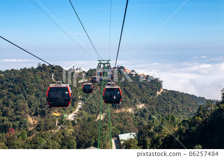 纜車，香蕉山，峴港，越南 86257484