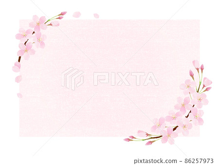 Cherry blossom vector frame Somei Yoshino Cherry blossom vector frame Somei Yoshino 86257973
