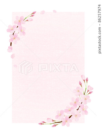 Cherry blossom vector frame Somei Yoshino 86257974