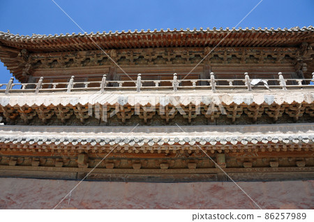 West side of Tibetan Buddhist temple Qutan Monastery, Haidong City, Qinghai Province, China West side of Tibetan Buddhist temple Qutan Monastery, Haidong City, Qinghai Province, China 86257989