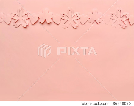 Paper-cutting of cherry blossom motif Paper-cutting of cherry blossom motif 86258050