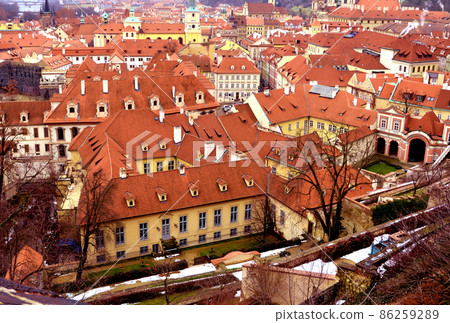Old Town, Old Town, Prague Historical Center, World Heritage Site, Beautiful cityscape with red roof [Czech Republic] 86259289