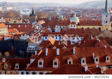 Old Town in the Old Town of Prague, a World Heritage Site popular for its beautiful red roof [Czech Republic] 86259292
