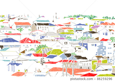 Scenery of residential area 86259296