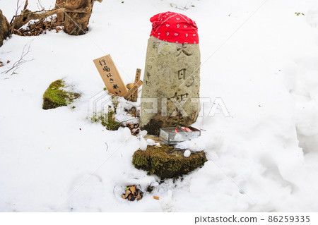 Midwinter Mitsuminesan mountain climbing and immovable waterfall 86259335