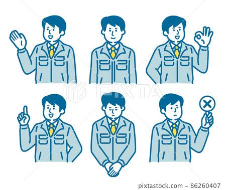 男工人姿勢集 86260407