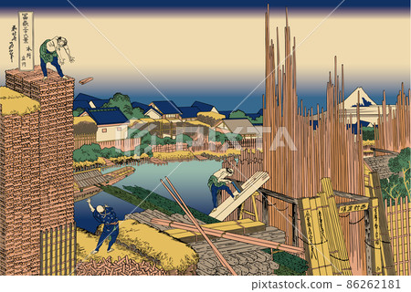 Katsushika Hokusai image Honsho Tatekawa with title 86262181