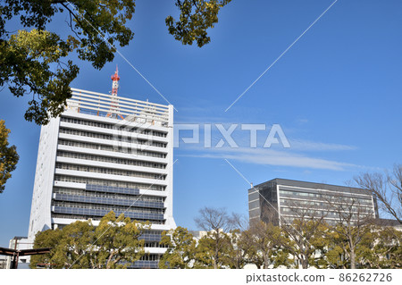View of Wakayama City Hall from Wakayama Castle Castle Tower [Wakayama City, Wakayama Prefecture] 86262726