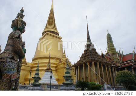 A view of the Grand Palace, a famous tourist attraction in Thailand A view of the Grand Palace, a famous tourist attraction in Thailand 86262757