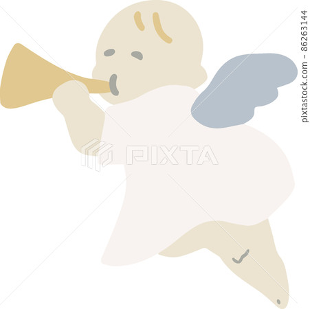 吹喇叭的天使的插圖 吹喇叭的天使的插圖 86263144