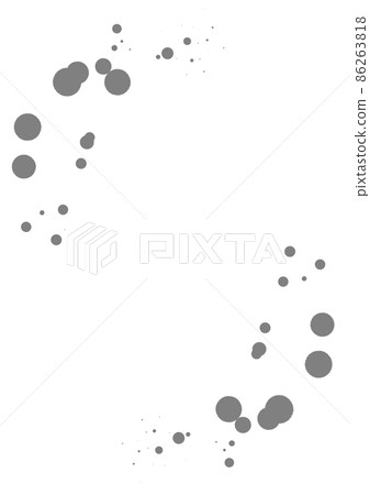 Circular splash-like design with jaggies Color gray 86263818