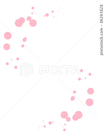 Circular splash-like design with jaggies Color pink 86263828