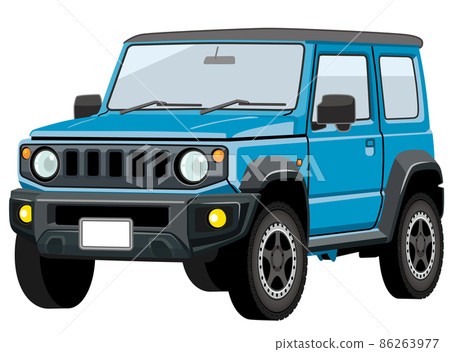 可愛的複古 SUV 四輪驅動圖 86263977