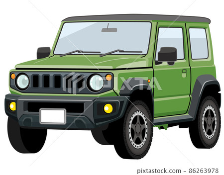 可愛的複古 SUV 四輪驅動圖 可愛的複古 SUV 四輪驅動圖 86263978