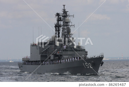 海上自衛隊護衛艦DD152山霧號(參加海上保安廳檢閱儀式的閱兵式) 海上自衛隊護衛艦DD152山霧號(參加海上保安廳檢閱儀式的閱兵式) 86265487
