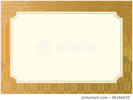 日式複古日式框架框架背景 86266020