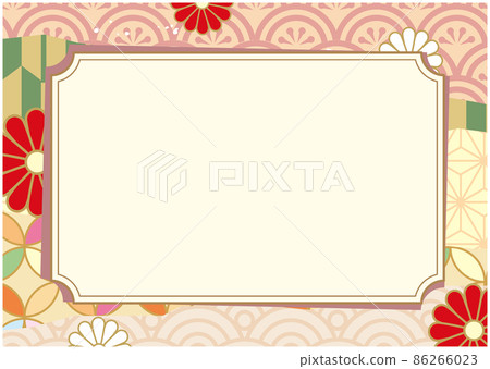 日式複古日式框架框架背景 86266023
