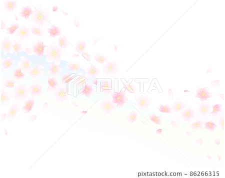 Sakura background ② Wave 86266315
