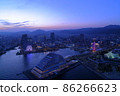 Kobe night view-aerial photography- 86266623