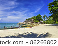Beach and boat 86266802