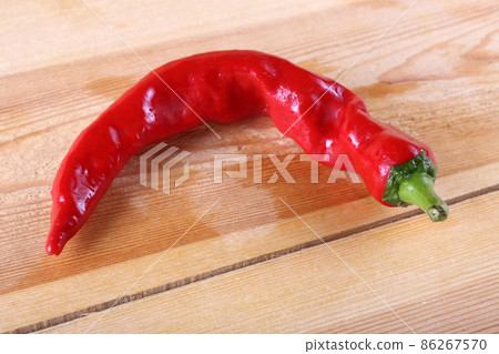 Red pepper on table Red pepper on table 86267570